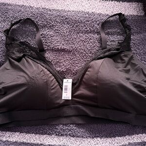 NWT Torrid Black Lace Trim Bralette size 2 (2x, 18/20)